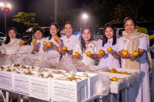 ภาพ No.118673:พิธีถวายภัตตาหารเป็นสังฆทาน แด่คณะพระธรรมยาตรา วันที่ 25 มกราคม พ.ศ. 2567 ณ อนุสรณ์สถานบางนางแท่น จ.นครปฐม