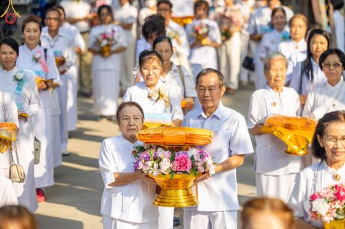 พิธีทอดผ้าป่าทำนุบำรุงศาสนสถาน ณ วัดไผ่โรงวัว ต.บางตาเถร อ.สองพี่น้อง จ.สุพรรณบุรี วันที่ 13 มกราคม พ.ศ. 2567