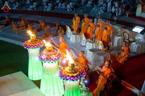 ภาพ No.211678:วันอาทิตย์ที่ 16 มีนาคม พ.ศ. 2568 พิธีจุดประทีปถวายเป็นพุทธบูชา ฉลองปทุมเจดีย์ (เจดีย์พระพุทธเจ้า 5 พระองค์) ณ ศูนย์อบรมเยาวชนปัตตานี