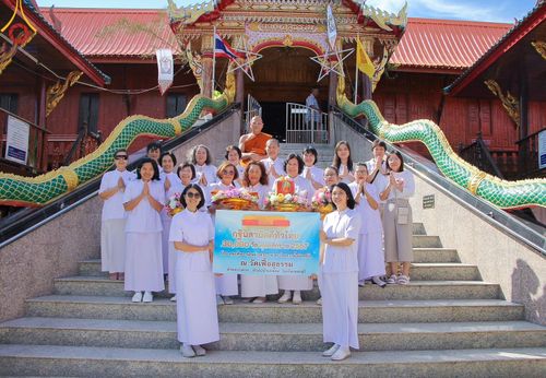 ภาพ No.172611:พิธีทอดกฐิน ณ วัดเฟื้อสุธรรม จ.เพชรบุรี ในโครงการกฐินสามัคคีทั่วไทย 30,000 วัด บูชาธรรม 80 ปี หลวงพ่อธัมมชโย โดยคณะศิษยานุศิษย์วัดพระธรรมกาย วันที่ 27 ตุลาคม พ.ศ. 2567