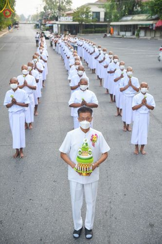 ภาพ No.102024:พิธีบรรพชาและอุปสมบทหมู่ธรรมทายาท ในโครงการอุปสมบทหมู่ รุ่นบูชาธรรมมหาปูชนียาจารย์ ณ วัดพระพุทธบาทราชวรมหาวิหาร และวัดนิคมวาสี อ.พระพุทธบาท จ.สระบุรี วันเสาร์ที่ 9 ธันวาคม พ.ศ. 2566