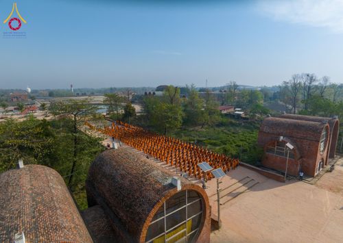 ภาพ No.131993:พิธีต้อนรับ พระ-สามเณร ธรรมยาตรา ในโครงการบรรพชา 1,250 รูป ณ แดนประสูติ สวนลุมพินี ประเทศเนปาล วันที่ 16-17 มีนาคม พ.ศ. 2567