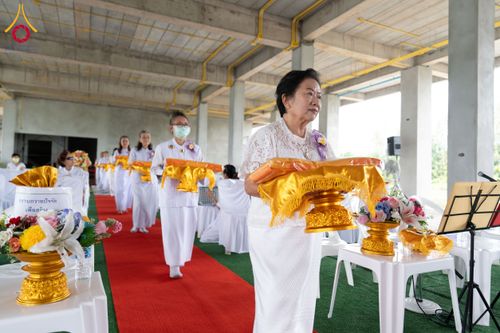 ภาพ No.157168:พิธีทอดผ้าป่าติดตั้งอิฐมวลเบาและฝ้าเพดาน ณ ศูนย์ปฏิบัติธรรมน้ำใสใจสว่าง บางกอกน้อย กรุงเทพมหานคร วันเสาร์ที่ 14 กันยายน พ.ศ. 2567