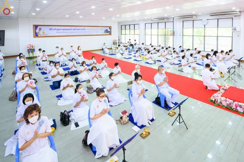ภาพ No.78127:พิธีเจริญพระพุทธมนต์ สมโภชดวงแก้ว  " ดวงตะวันแห่งเกาหลี "  ดวงแก้ว "บริกรรมนิมิต" เพื่อการเข้าถึงธรรม  วันเสาร์ที่ 18 มีนาคม พ.ศ.2566  ณ อาคารปลูกศรัทธา วัดพระธรรมกาย