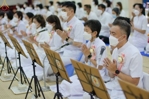 ภาพ No.72880:พิธีถวายภัตตาหารเป็นสังฆทาน แด่คณะพระธรรมยาตราฯ ในโครงการธรรมยาตรากตัญญูบูชา มหาปูชนียาจารย์ พระมงคลเทพมุนี(สด จนฺทสโร) พระผู้ปราบมาร อนุสรณ์สถาน 7 แห่ง ปีที่ 11 วันที่ 20 มกราคม พ.ศ. 2566