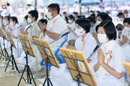 ภาพ No.73836:พิธีถวายภัตตาหารเป็นสังฆทาน แด่คณะพระธรรมยาตราฯ ในโครงการธรรมยาตรากตัญญูบูชา มหาปูชนียาจารย์ พระมงคลเทพมุนี(สด จนฺทสโร) พระผู้ปราบมาร อนุสรณ์สถาน 7 แห่ง ปีที่ 11 วันที่ 23 มกราคม พ.ศ. 2566