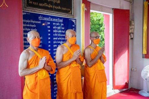 ภาพ No.66008:พิธีอุปสมบทวัดเขาตะแบก อ.ศรีราชา จ.ชลบุรี รับบุญจัดงานโดยสำนักพัฒนาเยาวชนโลก เมื่อวันที่ 7 ธันวาคม พ.ศ. 2565