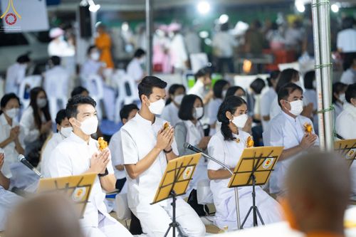 ภาพ No.70019:พิธีถวายภัตตาหารเป็นสังฆทาน แด่คณะพระธรรมยาตราฯ ในโครงการธรรมยาตราฯ ปีที่ 11 ณ อนุสรณ์สถานคลองบางนางแท่น อ.สามพราน จ.นครปฐม วันที่ 11 มกราคม พ.ศ. 2566