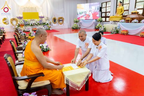 ภาพ No.316180:วันเสาร์ที่ 28 มีนาคม พ.ศ. 2569 พิธีบำเพ็ญกุศล คุณพ่อณรงค์ จินตมากุล  สิริอายุ 99 ปี 11 เดือน โยมบิดา พระครูปลัดรัตนวีรวัฒน์ (รังสฤษดิ์ อิทฺธิจินตโก) ที่ปรึกษาเจ้าคณะจังหวัดปทุมธานี เจ้าอาวาสวัดพระธรรมกาย  ณ ห้องปลูกศรัทธา 2 วัดพระธรรมกาย ปทุมธานี