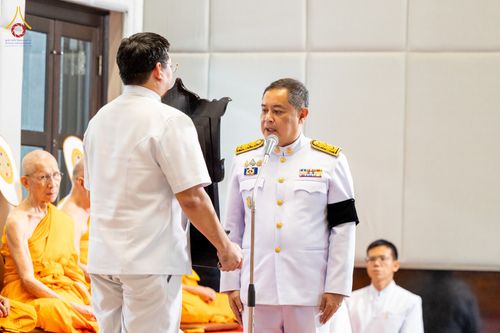 ภาพ No.332323:วันเสาร์ที่ 6 มิถุนายน พ.ศ.2569 พิธีต้อนรับสัญญาบัตร พัดยศ พระราชภาวนาวชิรวิเทศ วิ. ณ อุโบสถพระไตรปิฏก วัดพระธรรมกาย