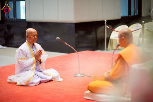 ภาพ No.223636:วันที่ 11 พฤษภาคม พ.ศ. 2568 พิธีบรรพชาของอุบาสก พิสิทธิ์ หมื่นแกล้ว  ณ วัดพระธรรมกาย