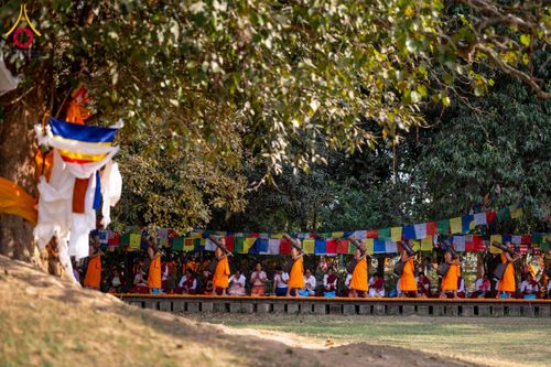 ภาพ No.132104:พิธีต้อนรับ พระ-สามเณร ธรรมยาตรา ในโครงการบรรพชา 1,250 รูป ณ แดนประสูติ สวนลุมพินี ประเทศเนปาล วันที่ 16-17 มีนาคม พ.ศ. 2567
