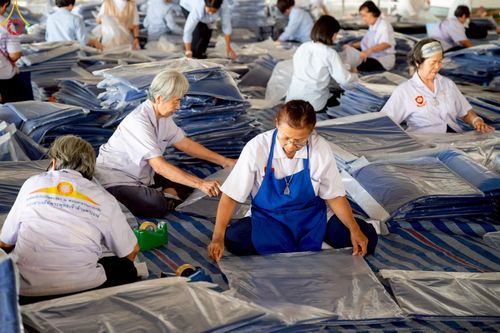 ภาพ No.218665:วันพฤหัสบดีที่ 17 เมษายน พ.ศ. 2568 การเตรียมงานในลานธรรม , สภาธรรมกายสากล , วิหารคด  เพื่องานวันคุ้มครองโลก 22 เมษายน พ.ศ. 2568