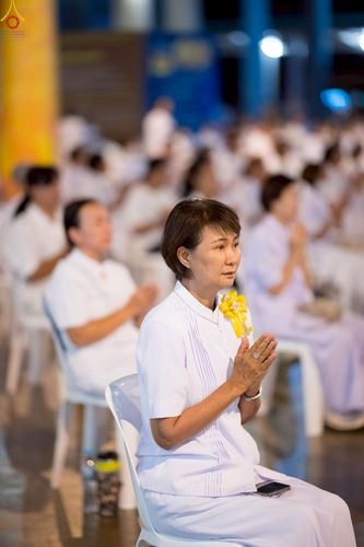 ภาพ No.241226:วันพุธที่ 27 สิงหาคม พ.ศ. 2568 พิธีฉลองชัยสวดมนต์ บทธัมมจักกัปปวัตตนสูตร ครบ 7,650,575,757 จบ ในวันธรรมชัย วัดพระธรรมกาย