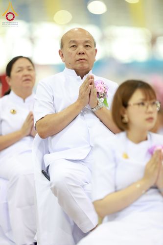 ภาพ No.258171:วันอาทิตย์ที่ 5 ตุลาคม พ.ศ. 2568 พิธีบูชาข้าวพระ ณ สภาธรรมกายสากล วัดพระธรรมกาย