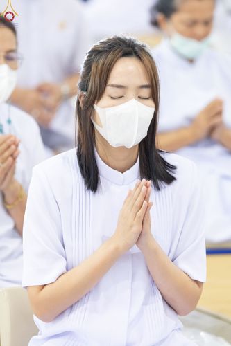 ภาพ No.76918:พิธีบูชาข้าวพระ ในวันมาฆบูชา อาทิตย์ต้นเดือนที่ 6 มีนาคม พ.ศ. 2566 ณ วัดพระธรรมกาย จ.ปทุมธานี