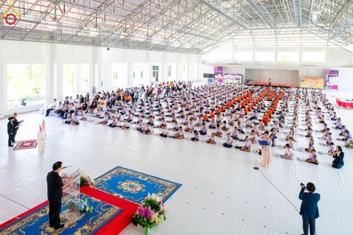 วันรวมพลังเด็กดี V-Star ผู้นำฟื้นฟูศีลธรรมโลก "รักษ์บวร รักษ์ศีล ๕ จังหวัดปทุมธานี" ปีที่ 5 ปีการศึกษา 2566 ณ วัดสายสุวพรรณ จ.ปทุมธานี วันศุกร์ที่ 22 ธันวาคม พ.ศ. 2566