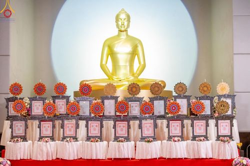 ภาพ No.123224:พิธีพระราชทานสัญญาบัตร พัดยศ และผ้าไตร แด่พระสงฆ์ในเขตปกครองคณะสงฆ์หนกลาง ณ วัดพระศรีมหาธาตุ เขตบางเขน กรุงเทพมหานคร และพิธีมุทิตาสักการะพระสังฆาธิการ ผู้ได้รับเลื่อนและตั้งสมณศักดิ์ ตามพระบรมราชโองการ ณ วัดพระธรรมกาย ในวันที่ 4 กุมภาพันธ์ พ.ศ. 2567