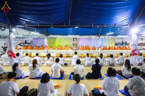 ภาพ No.119052:พิธีถวายภัตตาหารเป็นสังฆทาน แด่คณะพระธรรมยาตรา วันที่ 27 มกราคม พ.ศ. 2567 ณ อนุสรณ์สถานบางปลา จ.นครปฐม