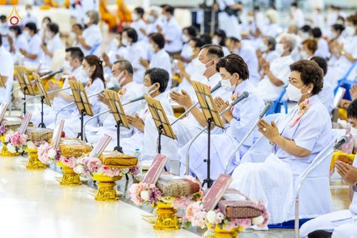 ภาพ No.80506:พิธีถวายทุนสนับสนุนการสร้าง พระไตรปิฎกฉบับธรรมชัย วันเสาร์ที่ 29 เมษายน พ.ศ. 2566 ณ สภาธรรมกายสากล วัดพระธรรมกาย