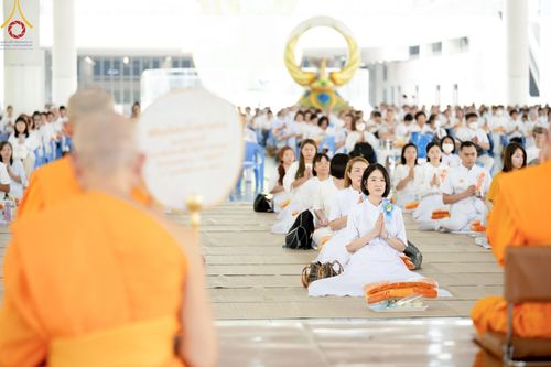 ภาพ No.58600:พิธีบุพเปตพลี ครั้งที่ 149 ร่วมอุทิศบุญแด่หมู่ญาติที่ล่วงลับไปแล้ว และสืบทอดอายุพระพุทธศาสนา วันอังคารที่ 23 เมษายน พ.ศ. 2567 (วันพระ ขึ้น 15 ค่ำ เดือน 5) ณ หอฉันคุณยายอาจารย์ฯ วัดพระธรรมกาย