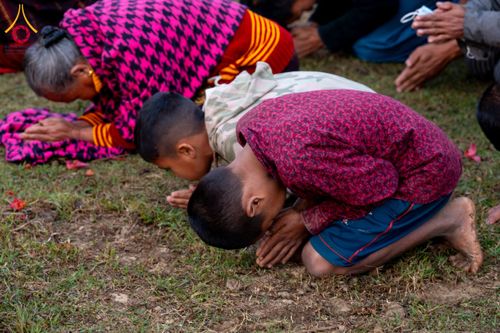 ภาพ No.130958:Photo Story ปฐมบรรพชาชาวพุทธมาร์มา Episode 4/5 วันที่ 13 กุมภาพันธ์พ.ศ. 2567 ณ วัดธัมจักร อรัญกุฏิ บังกลาเทศ