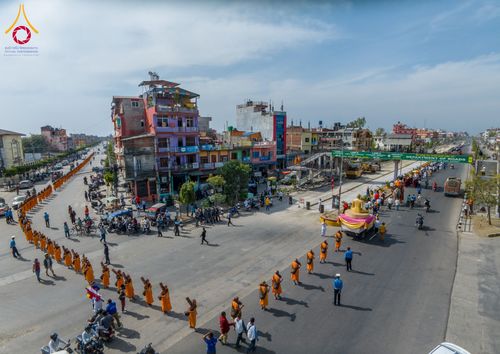 ภาพ No.132025:พิธีต้อนรับ พระ-สามเณร ธรรมยาตรา ในโครงการบรรพชา 1,250 รูป ณ แดนประสูติ สวนลุมพินี ประเทศเนปาล วันที่ 16-17 มีนาคม พ.ศ. 2567