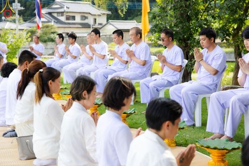 ภาพ No.147412:พิธีตัดปอยผม ขอขมา มอบบาตร ผ้าไตร โครงการปฐมอุปสมบท สมโภชอุโบสถ บูชาธรรม 80 ปี หลวงพ่อธัมมชโย ณ วัดพระธรรมกายโทชิหงิ ประเทศญี่ปุ่น วันพฤหัสบดีที่ 8 สิงหาคม พ.ศ. 2567