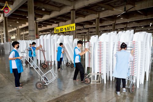 ภาพ No.217609:วันที่ 2-14 เมษายน พ.ศ. 2568 เจ้าหน้าที่เตรียมงานวันคุ้มครองโลก ชุดที่ 1 วัดพระธรรมกาย จ.ปทุมธานี