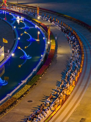 ภาพ No.120512:พิธีต้อนรับพระธรรมยาตรา ในโครงการธรรมยาตรา กตัญญูบูชา มหาปูชนียาจารย์ พระมงคลเทพมุนี(สด จนฺทสโร) พระผู้ปราบมาร อนุสรณ์สถาน 7 แห่ง ปีที่ 12 วันที่ 28 มกราคม พ.ศ. 2567 ณ วัดพระธรรมกาย จ.ปทุมธานี (ชุดที่ 2)