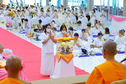 ภาพ No.83283:พิธีถวายสังฆทานคณะสงฆ์ 85 รูป  และพิธีทอดผ้าป่ายกช่อฟ้าดวงแก้ว มหาวิหารหลวงปู่  วันอาทิตย์ที่ 18 มิถุนายน 2566 ณ ศูนย์ปฏิบัติธรรมภาคใต้ อ.บางกล่ำ จ.สงขลา