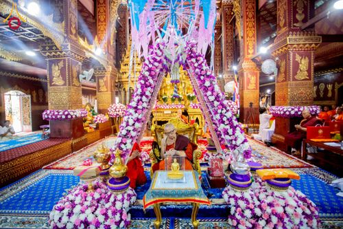 ภาพ No.224418:วันที่ 8 พฤษภาคม พ.ศ. 2568 พิธีถวายมหาสังฆทาน 101 วัด  บูชาธรรมอายุวัฒนมงคล 100 ปี สมเด็จอาชญาธรรมพระเจ้า สมเด็จพระสังฆราชแห่งคณะสงฆ์ไทยเขิน นครเชียงตุง ในนามพระครูบาไชยบูลย์ ธัมมชโย ณ วัดราชฐานหลวงเชียงยืน รัฐฉาน สาธารณรัฐแห่งสหภาพเมียนมา