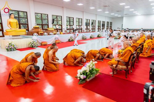 ภาพ No.316193:วันเสาร์ที่ 28 มีนาคม พ.ศ. 2569 พิธีบำเพ็ญกุศล คุณพ่อณรงค์ จินตมากุล  สิริอายุ 99 ปี 11 เดือน โยมบิดา พระครูปลัดรัตนวีรวัฒน์ (รังสฤษดิ์ อิทฺธิจินตโก) ที่ปรึกษาเจ้าคณะจังหวัดปทุมธานี เจ้าอาวาสวัดพระธรรมกาย  ณ ห้องปลูกศรัทธา 2 วัดพระธรรมกาย ปทุมธานี