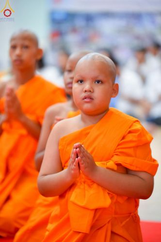 ภาพ No.216532:วันอังคารที่ 8 เม.ย. พ.ศ. 2568 พิธีบรรพชาสามเณร ณ ศูนย์ปฏิบัติธรรมเขาคิชฌกูฏ จันทบุรี