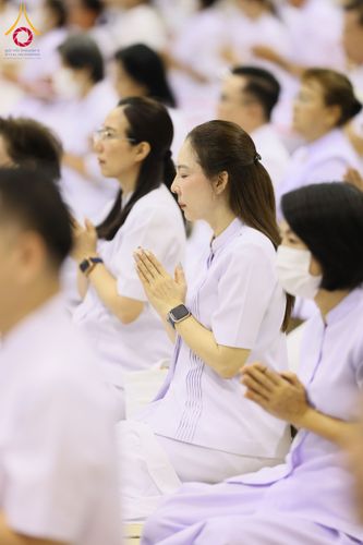 ภาพ No.209578:วันอาทิตย์ที่ 2 มีนาคม พ.ศ. 2568 พิธีบูชาข้าวพระ ณ สภาธรรมกายสากล วัดพระธรรมกาย