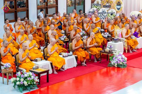 ภาพ No.315182:วันจันทร์ที่ 23 มีนาคม พ.ศ. 2569 พิธีบำเพ็ญกุศล คุณพ่อณรงค์ จินตมากุล  สิริอายุ 99 ปี 11 เดือน โยมบิดา พระครูปลัดรัตนวีรวัฒน์ (รังสฤษดิ์ อิทฺธิจินตโก) ที่ปรึกษาเจ้าคณะจังหวัดปทุมธานี เจ้าอาวาสวัดพระธรรมกาย  ณ ห้องปลูกศรัทธา 2 วัดพระธรรมกาย ปทุมธานี