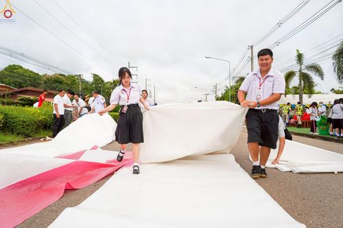 ภาพ No.229891:วันพฤหัสบดีที่ 26 มิถุนายน พ.ศ. 2568 พิธีตักบาตรพระ 1,165 รูป ฉลองก่อตั้งเมืองวานรนิวาส ครบรอบ 164 ปี ณ ถนนวานรนิวาส-อากาศอำนวย อ.วานรนิวาส จ.สกลนคร