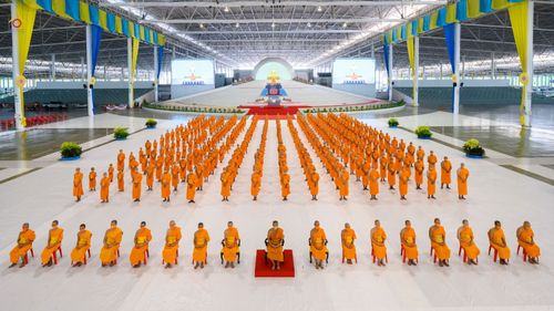 ภาพ No.44396:ประมวลภาพพิธีบรรพชา และพิธีถวายบาตร โครงการบวชภาคฤดูร้อน พ.ศ. 2565