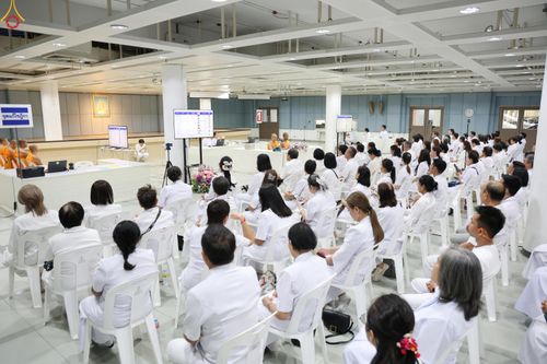 ภาพ No.319242:วันที่ 5 เมษายน พ.ศ.2569 ประชุมทีมงานลงทะเบียนพระสังฆาธิการ เพื่อพิธีถวายมหาสังฆทาน 40,000 กว่าวัดทั่วประเทศ จัดโดย กองต้อนรับพระกัลยาณมิตร วัดพระธรรมกาย