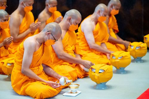 ภาพ No.47737:ประมวลภาพพิธีอุปสมบท โครงการบรรพชาอุปสมบทหมู่ รุ่นเข้าพรรษา 2565