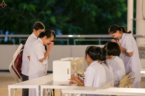 ภาพ No.345299:วันพฤหัสบดีที่ 27 สิงหาคม พ.ศ.2569 พิธีตักบาตรในวันธรรมชัย ณ สภาธรรมกายสากล วัดพระธรรมกาย ปทุมธานี