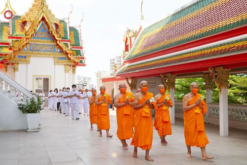 ภาพ No.66967:พิธีอุปสมบทวัดละหาร อ.บางบัวทอง    จ.นนทบุรี รับบุญจัดงานโดย สำนักต่างประเทศ เมื่อวันที่ 7 ธันวาคม พ.ศ. 2565