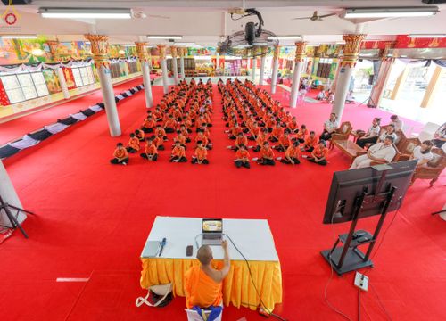 ภาพ No.338470:วันที่ 2-3 กรกฎาคม พ.ศ.2569 โครงการอบรมคุณธรรม จริยธรรมและความดีสากล ประจำปีการศึกษา2569 นักเรียนกว่า 150 คน  ณ วัดราษฎร์บูรณะ (วัดบางปลา) ต.บางปลา อ.บางพลี จ.สมุทรปราการ