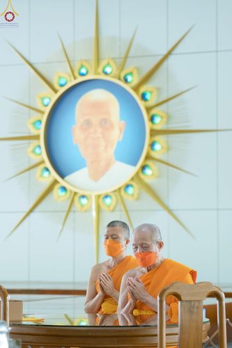 ภาพ No.72771:พิธีเจริญพระพุทธมนต์ และถวายภัตตาหารเป็นสังฆทาน เนื่องในวันคล้ายวันเกิด ครบรอบ 114 ปี คุณยายอาจารย์มหารัตนอุบาสิกาจันทร์ ขนนกยูง วันที่ 19 มกราคม พ.ศ. 2566 ณ หอฉันคุณยายอาจารย์ฯ วัดพระธรรมกาย จ.ปทุมธานี