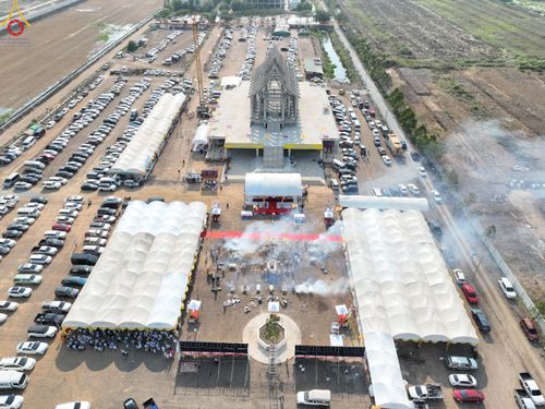 ภาพ No.79531:พิธีเททองหล่อพระประธาน ประจำอุโบสถวัดสายสุวพรรณ ณ มณฑลพิธีฯ ธรรมอุทยาน สัตตมหาสถาน หน้าอุโบสถวัดสายสุวพรรณ ต.คลองสี่ อ.คลองหลวง จ.ปทุมธานี วันเสาร์ที่ 1 เมษายน พ.ศ. 2566