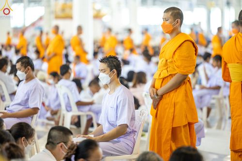 ภาพ No.78754:พิธีปลงผมนาคธรรมทายาท โครงการอบรมยุวธรรมทายาท มัชฌิมธรรมทายาท และธรรมทายาทรุ่นอุดมศึกษา ณ สภาธรรมกายสากล วัดพระธรรมกาย วันเสาร์ที่ 1 เมษายน พ.ศ. 2566