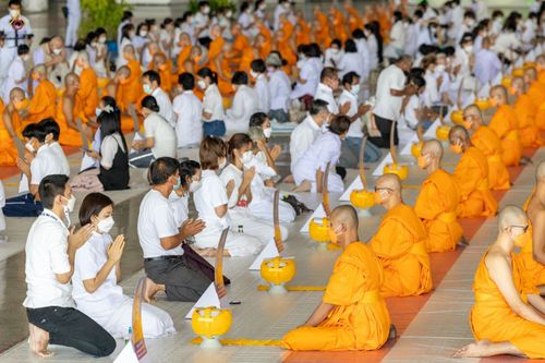 ภาพ No.44404:ประมวลภาพพิธีบรรพชา และพิธีถวายบาตร โครงการบวชภาคฤดูร้อน พ.ศ. 2565