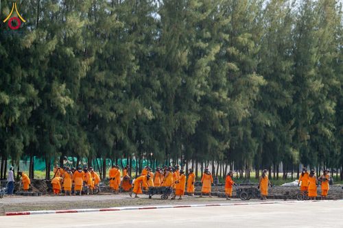 ภาพ No.346855:วันอาทิตย์ที่ 30 สิงหาคม พ.ศ.2569 การปักชำต้นกล้าเบญจทรัพย์ เพื่อเตรียมดอกไม้บูชาธรรม พระเดชพระคุณหลวงปู่ และโปรยต้อนรับพระธรรมยาตรา ปีที่ 15 ณ แปลงปลูก B ปทุมเจดีย์ วัดพระธรรมกาย