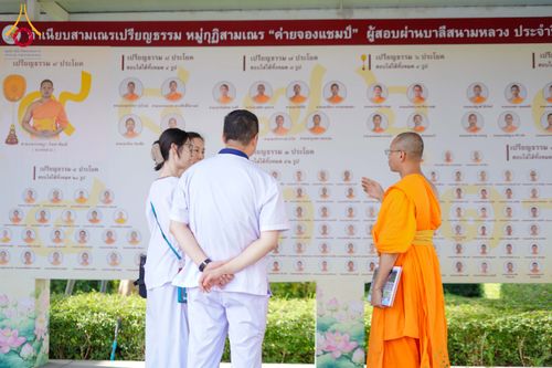 ภาพ No.340403:วันที่  12 - 22 กรกฎาคม พ.ศ.2569 ชาวต่างชาติจากประเทศกัวเตมาลา รัสเซีย เซอร์เบีย เยอรมัน อเมริกา สเปน สิงคโปร์ และศรีลังกา  เยี่ยมชมวัด เรียนรู้วิธีการนั่งสมาธิ และกราบสักการะพระมหาธรรมกายเจดีย์ ณ วัดพระธรรมกาย