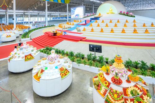 ภาพ No.75569:วัดพระธรรมกายจัด งานบุญวันอาทิตย์ต้นเดือน  มีกิจกรรมดังนี้ พิธีตักบาตร, พิธีบูชาข้าวพระ พระธรรมยาตรารับประกาศนียบัตร โครงการธรรมยาตราฯ ปีที่ 11 ในวันที่ 5 กุมภาพันธ์ พ.ศ. 2566 ณ วัดพระธรรมกาย อ.คลองหลวง จ.ปทุมธานี